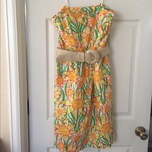 Lilly Pulitzer Wyatt Dress Daffodil Print Size 10